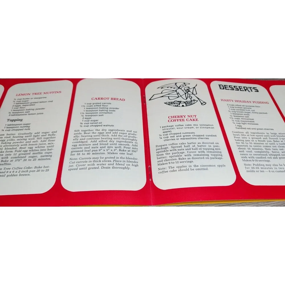 VHTF 1970 MICHIGAN Consumers Power Company Christmas Recipes Booklet Book